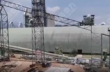 环保碎石生产线建设现场视频