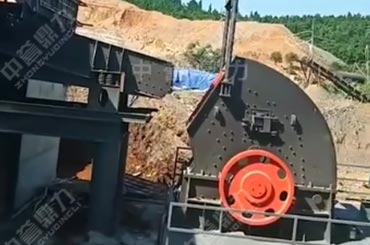 石灰石石料生产线建设现场