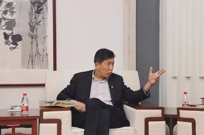 卫辉市委书记梁常运等导考察调研中誉鼎力智能矿山管理系统应用情况