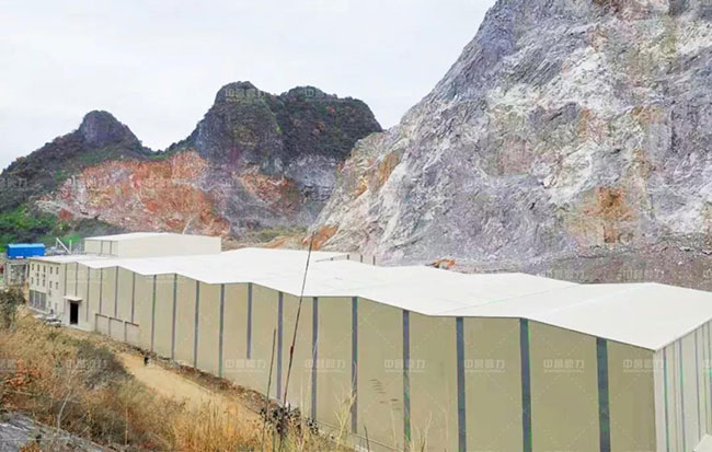 中誉鼎力承建桂林市金山化工年产500万吨石灰石砂石骨料生产线成功试运行