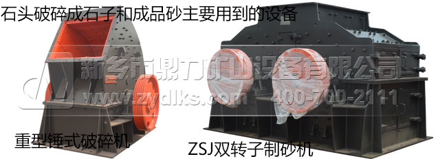 打成品砂和石子需要用到的设备