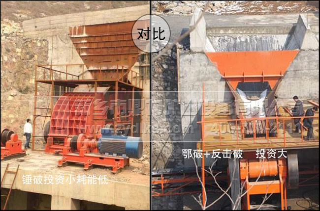 锤式、颚式破碎机对比
