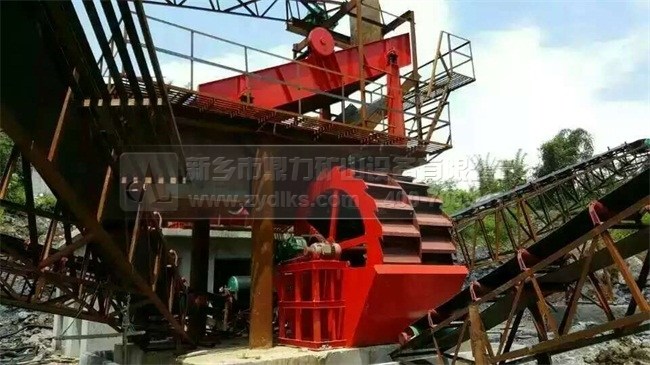 轮斗式洗砂生产
