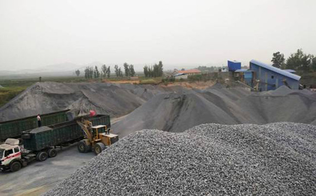 公路建设碎石生产