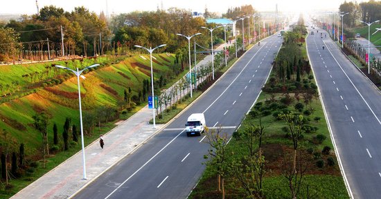 玄武岩道路建设
