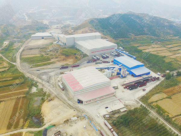 河北省武安市白沙时产3000吨砂石生产线