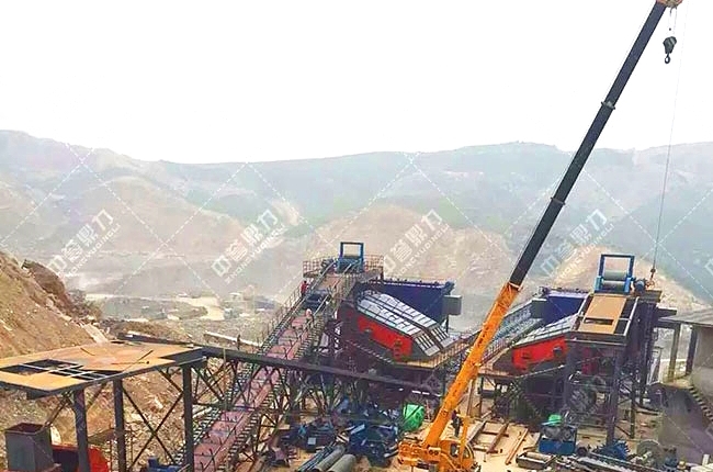碎石生产线安装现场