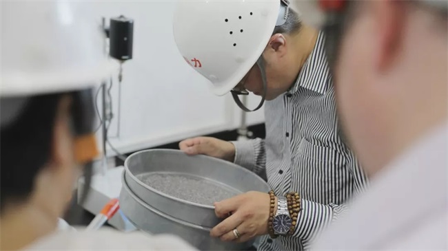 机制砂石粉含量检测现场