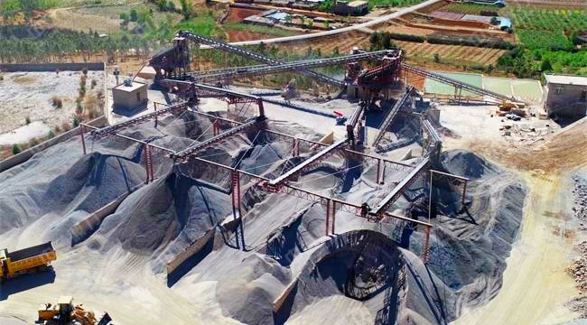 干式制沙生产线现场