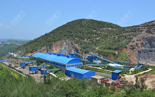 嵩基水泥年产三百万吨绿色环保砂石厂