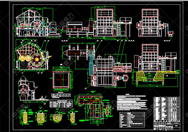 DPC2022型单段锤式破碎机图纸